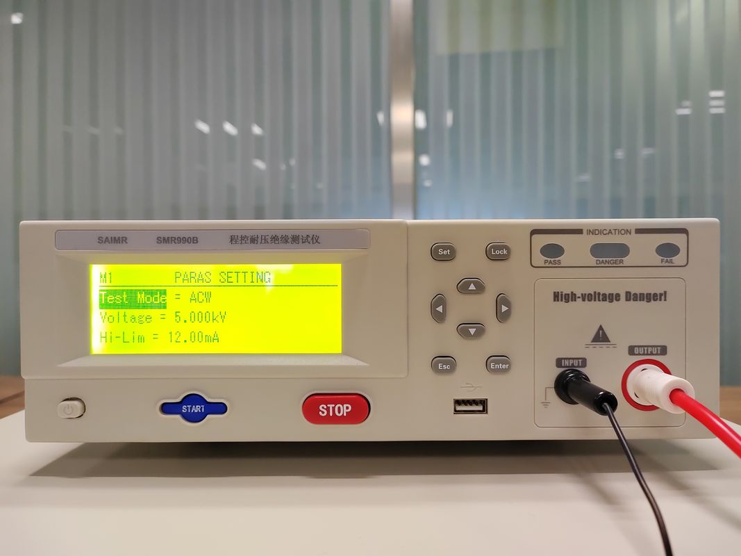 7.5kg Portable Hipot Tester Insulation Hipot Withstand Voltage Tester With Arc Detection Function 1-9 Level