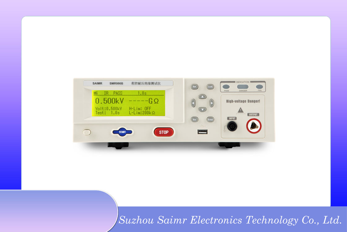 LCD Display Hipot Equipment Insulation Hipot Withstand Voltage Tester With I/O Interface
